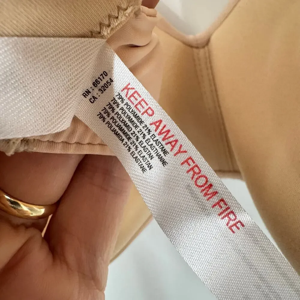 Out From Under UO Bra 36D Beige Tan Wireless Comfort neutral minimalist - Picture 5 of 5
